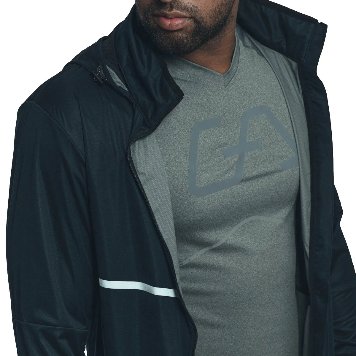 Windbreaker Performance jacket with hood for Men - Image 3