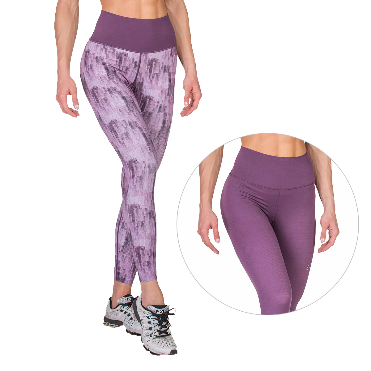 Activewear Quantum Mirac Leggings Painting Print Reversible for Women - Image 9