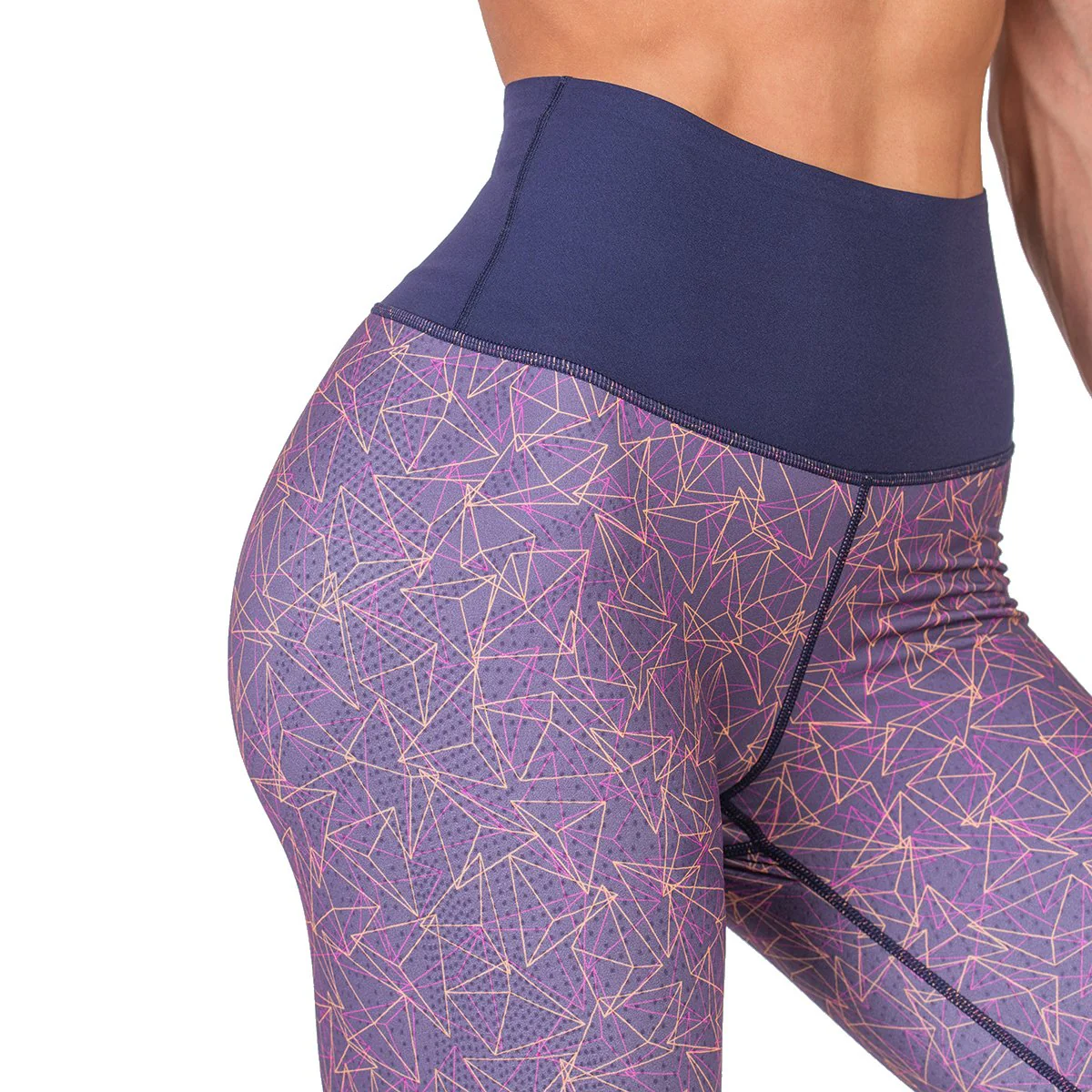 Activewear Quantum Mirac Leggings Geometry Pattern Reversible for Women - Image 14