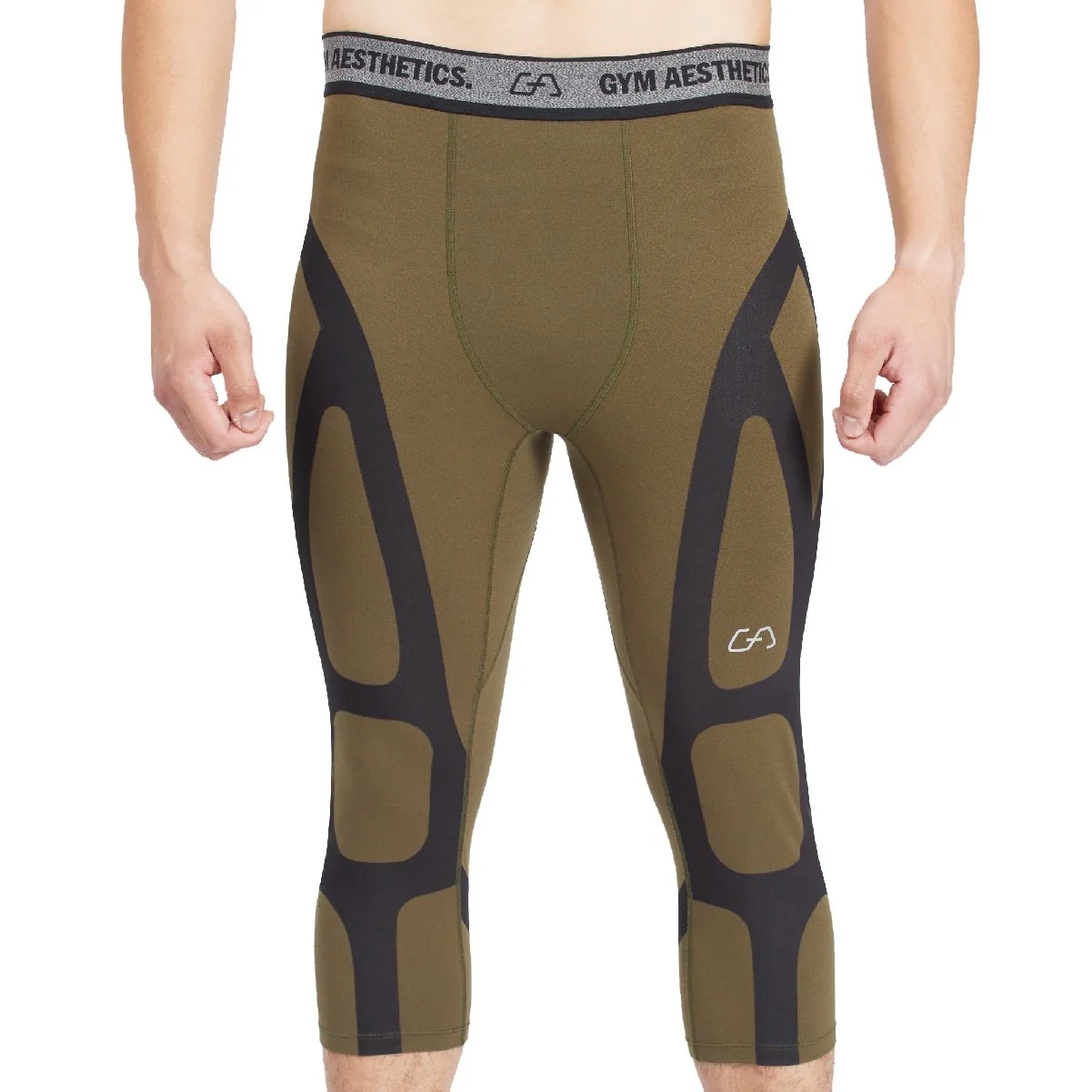Compression Warrior Cropped Leggings for Men - Image 14