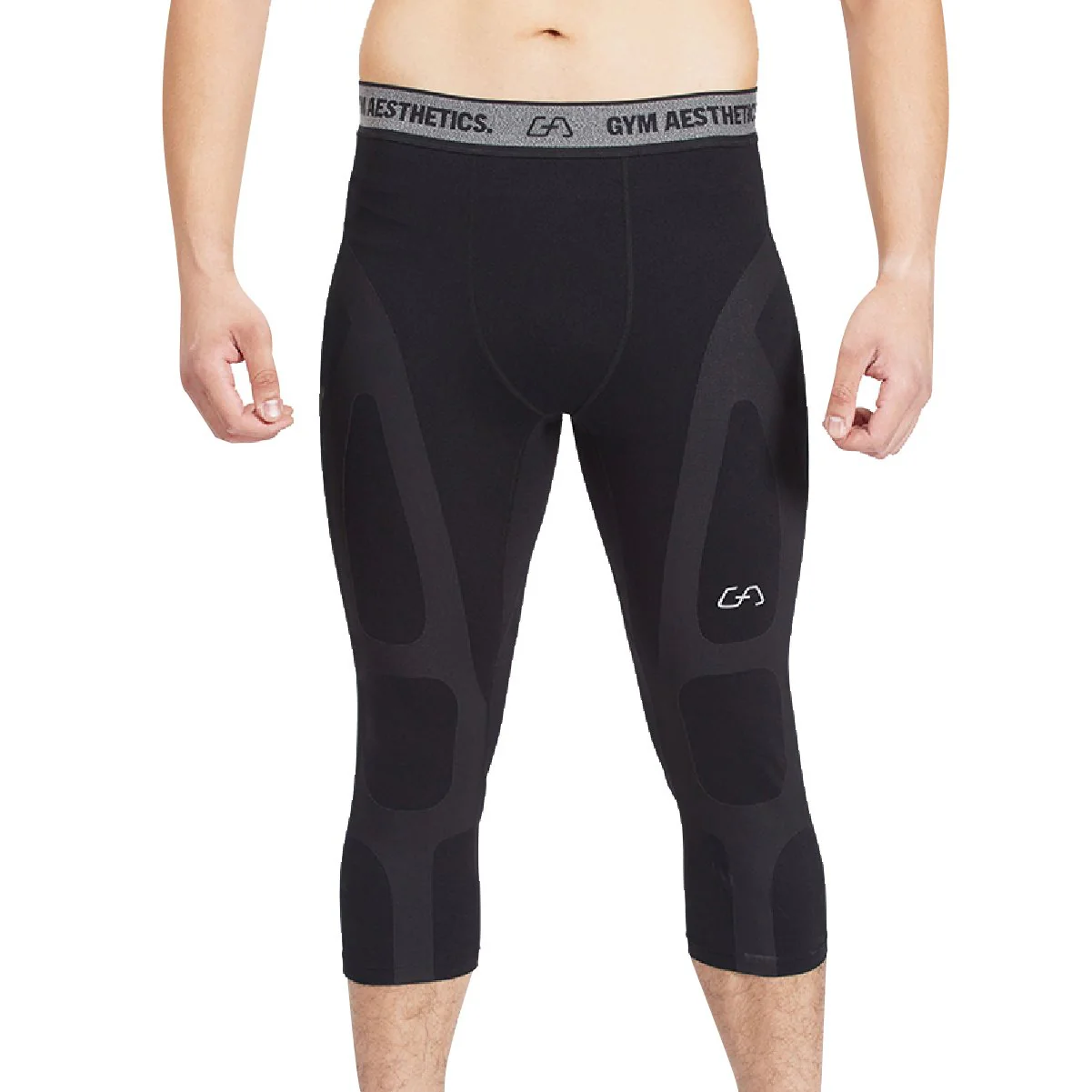 Compression Warrior Cropped Leggings for Men - Image 19