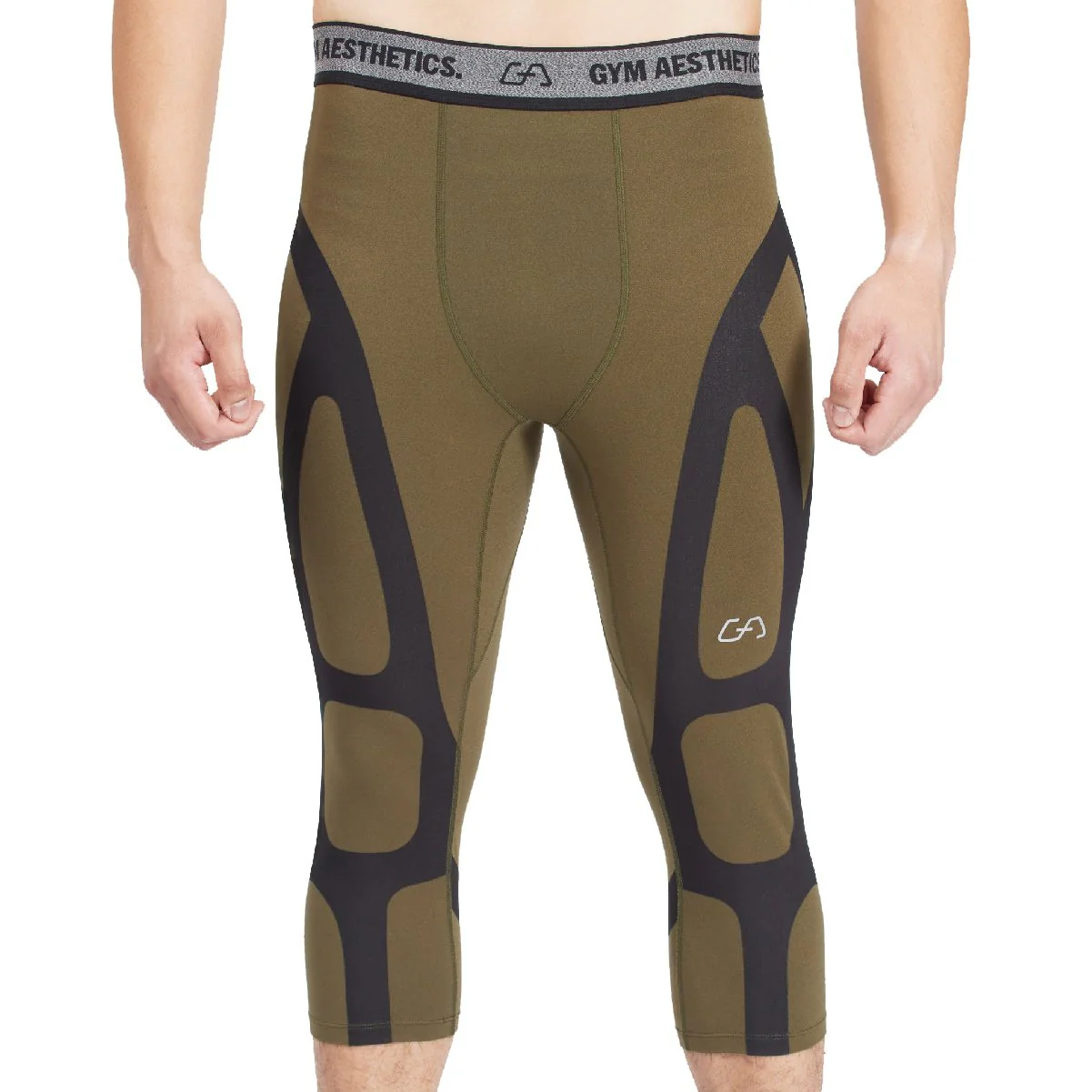 Compression Warrior Cropped Leggings for Men - Image 7