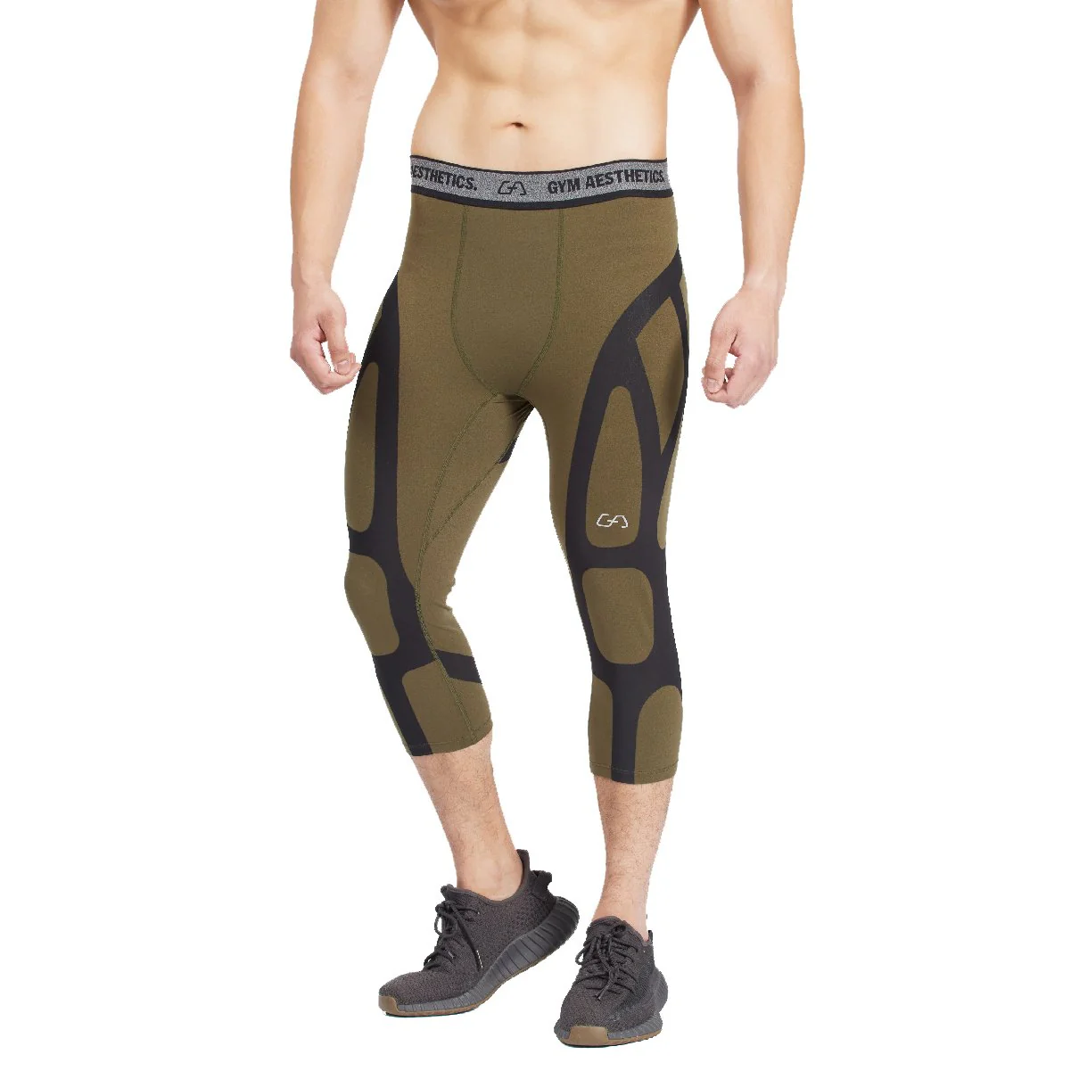 Compression Warrior Cropped Leggings for Men - Image 9