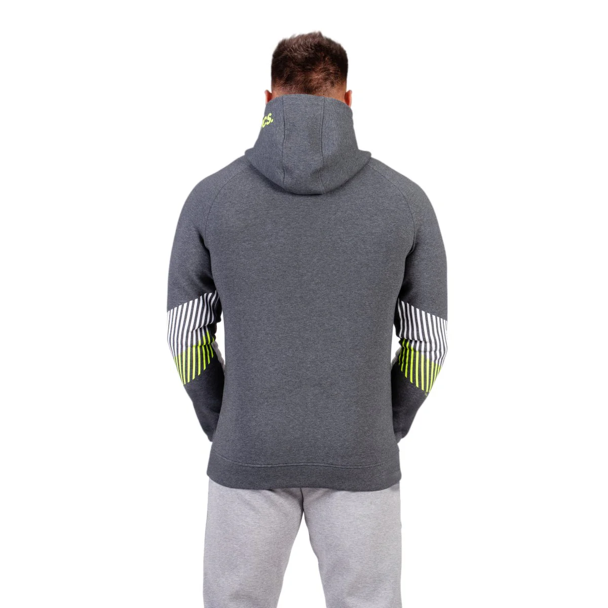 Protection Detachable Mask 1/2 Zip Mock Hoodies for Men - Image 29