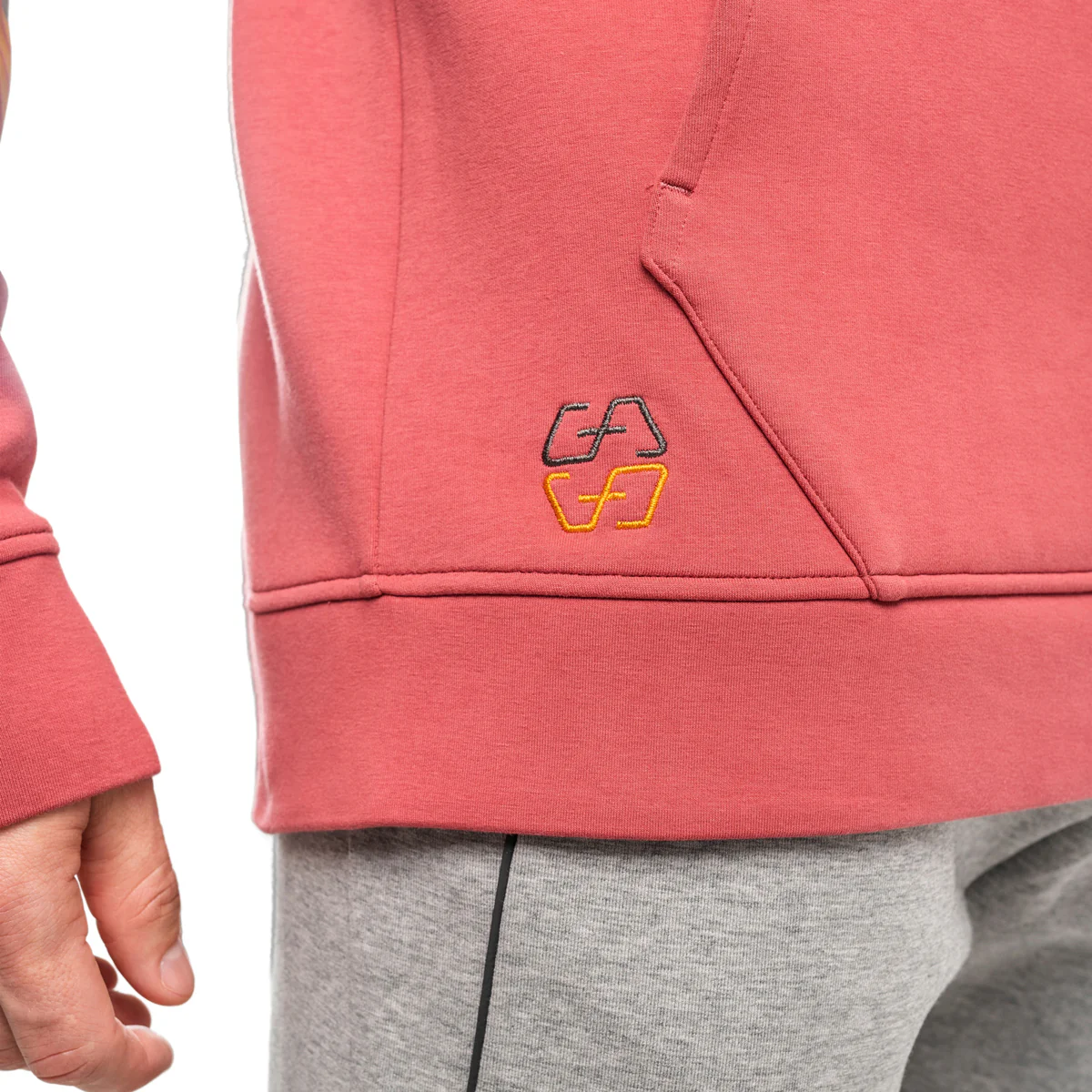 Protection Detachable Mask 1/2 Zip Mock Hoodies for Men - Image 38
