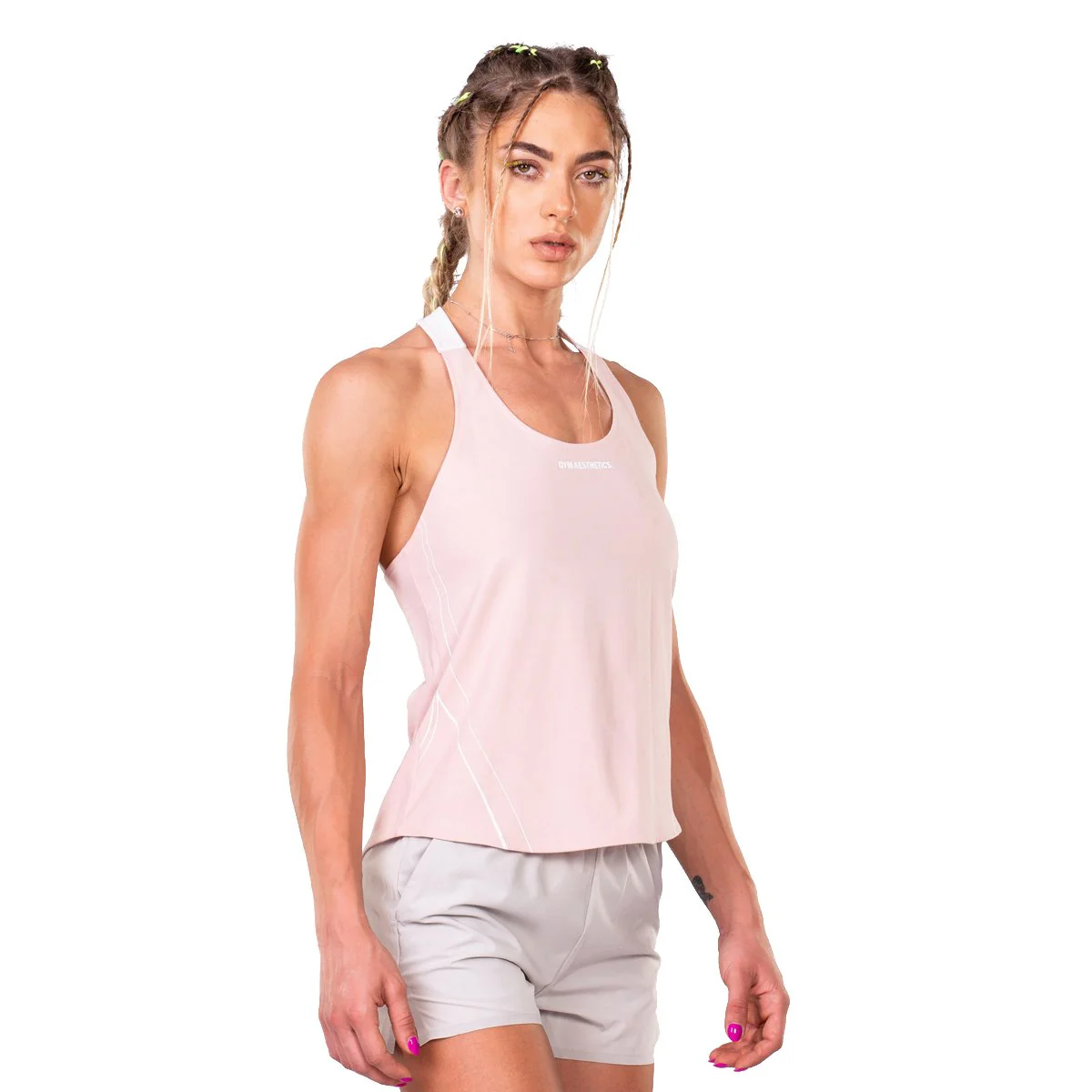 Activewear Coolever Cotton Touch Tank Top Y Back for Women - Image 16
