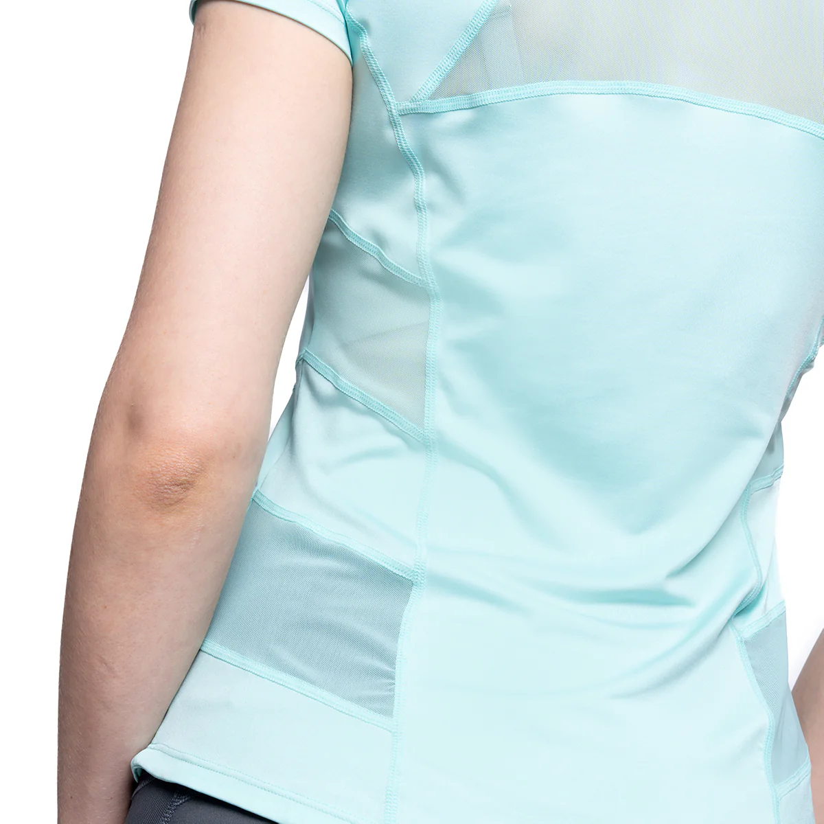 Activewear Mesh Blocking Sport Shirt for Women - Image 21