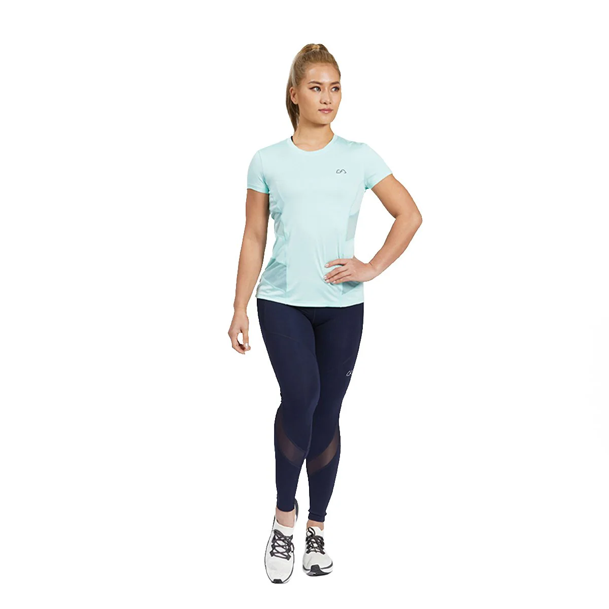 Activewear Mesh Blocking Sport Shirt for Women - Image 23