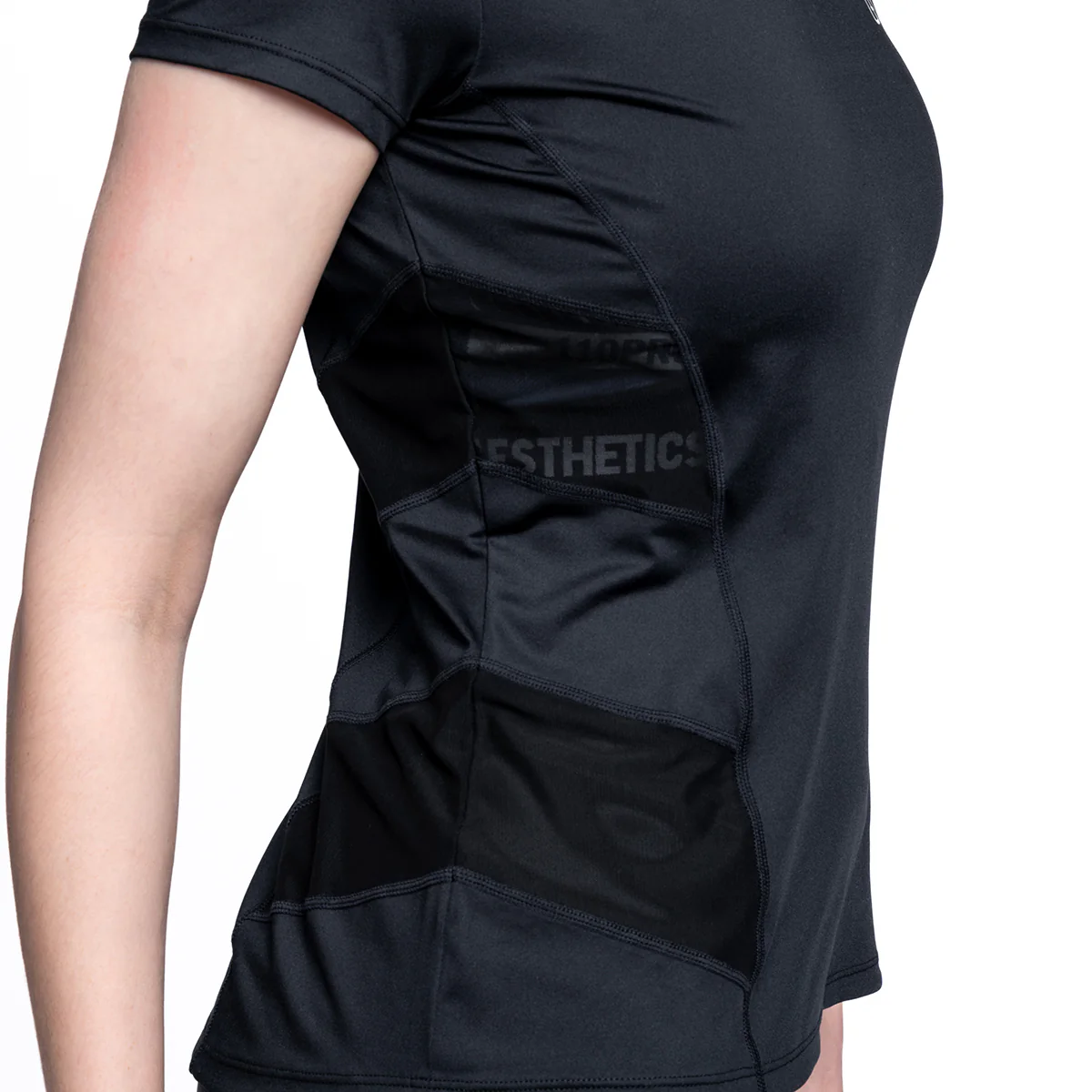 Activewear Mesh Blocking Sport Shirt for Women - Image 5