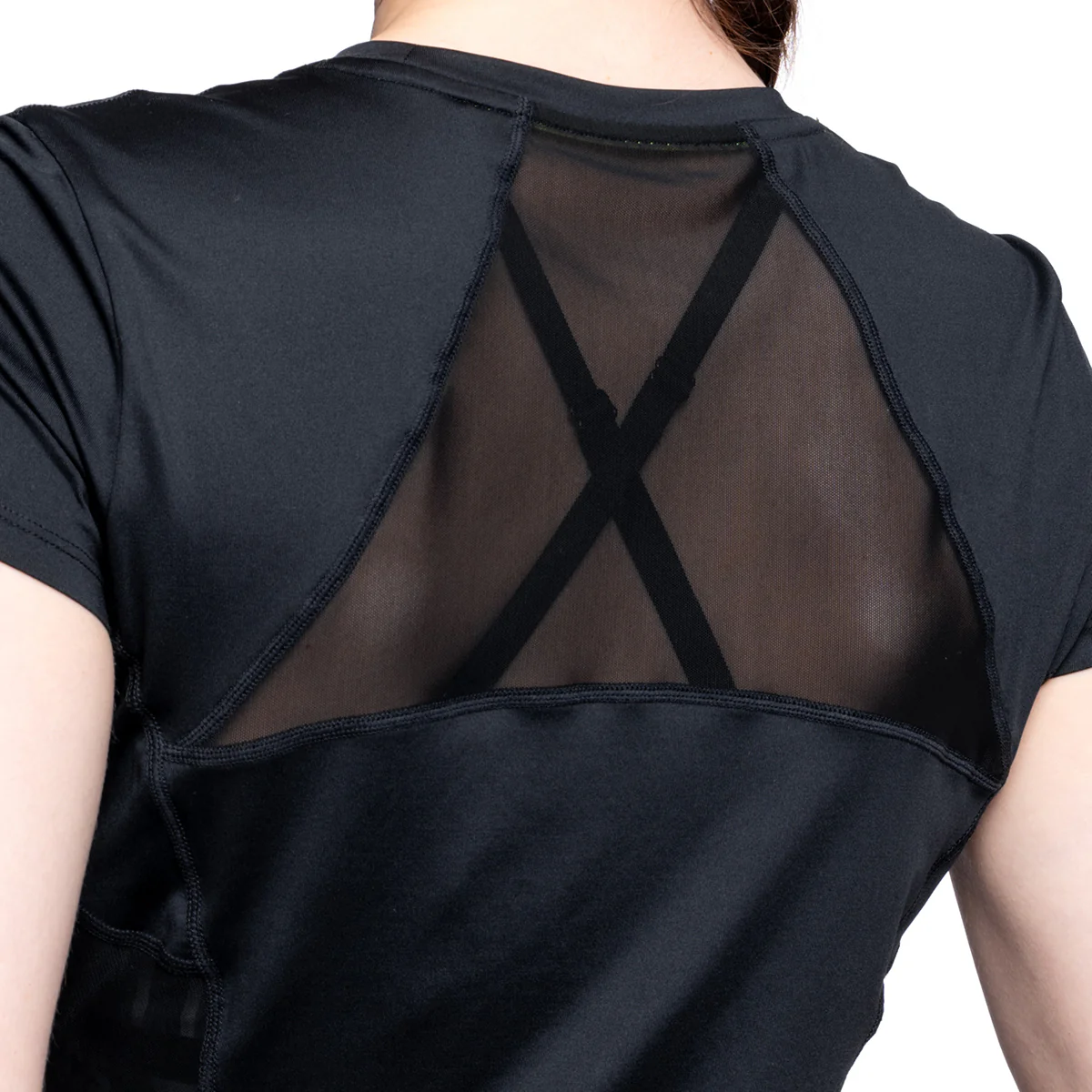 Activewear Mesh Blocking Sport Shirt for Women - Image 6