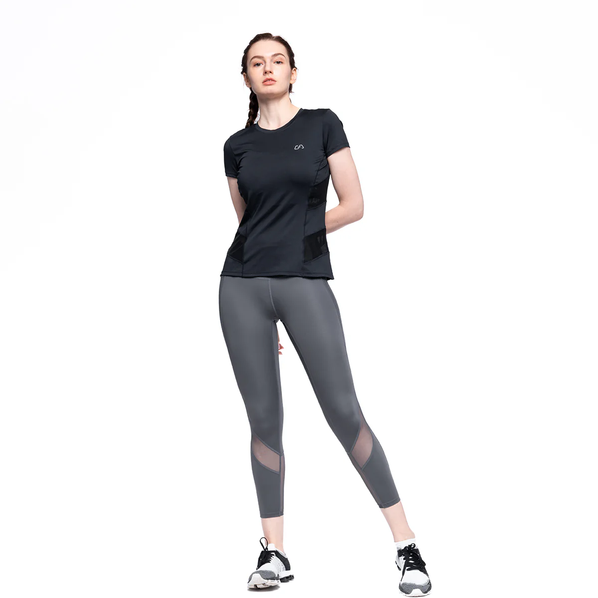 Activewear Mesh Blocking Sport Shirt for Women - Image 7