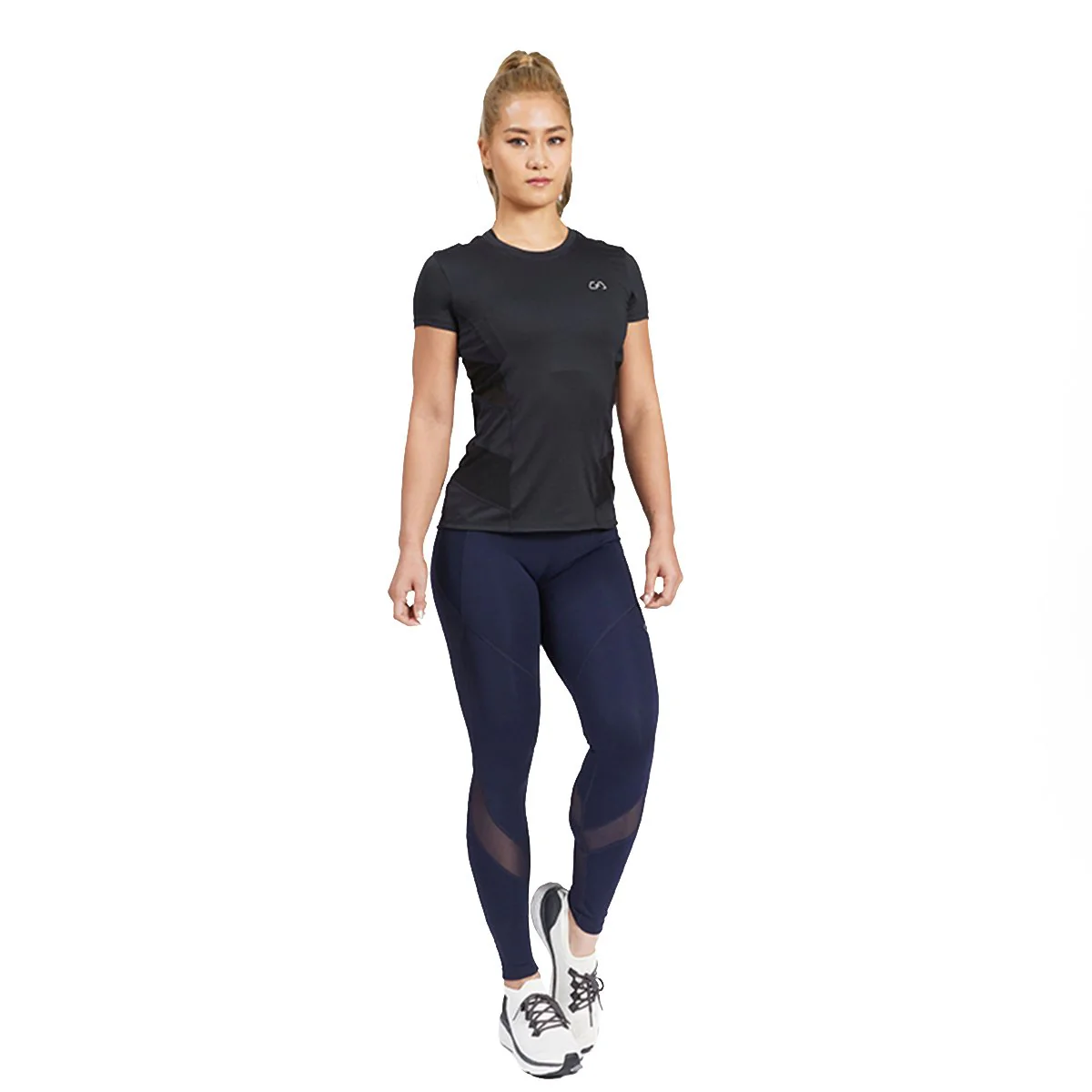 Activewear Mesh Blocking Sport Shirt for Women - Image 9
