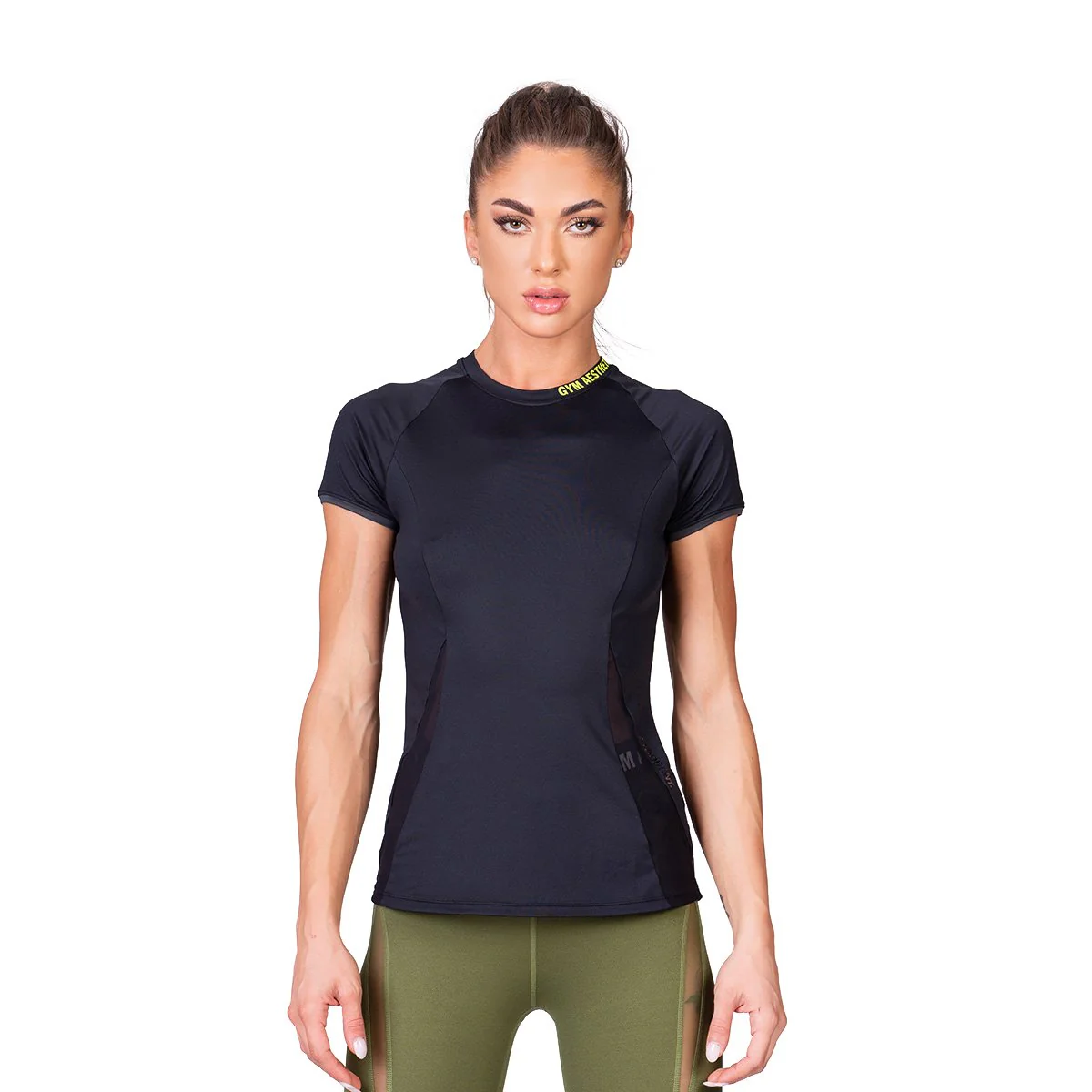 Activewear Mesh Blocking Sport Shirt for Women - Image 10