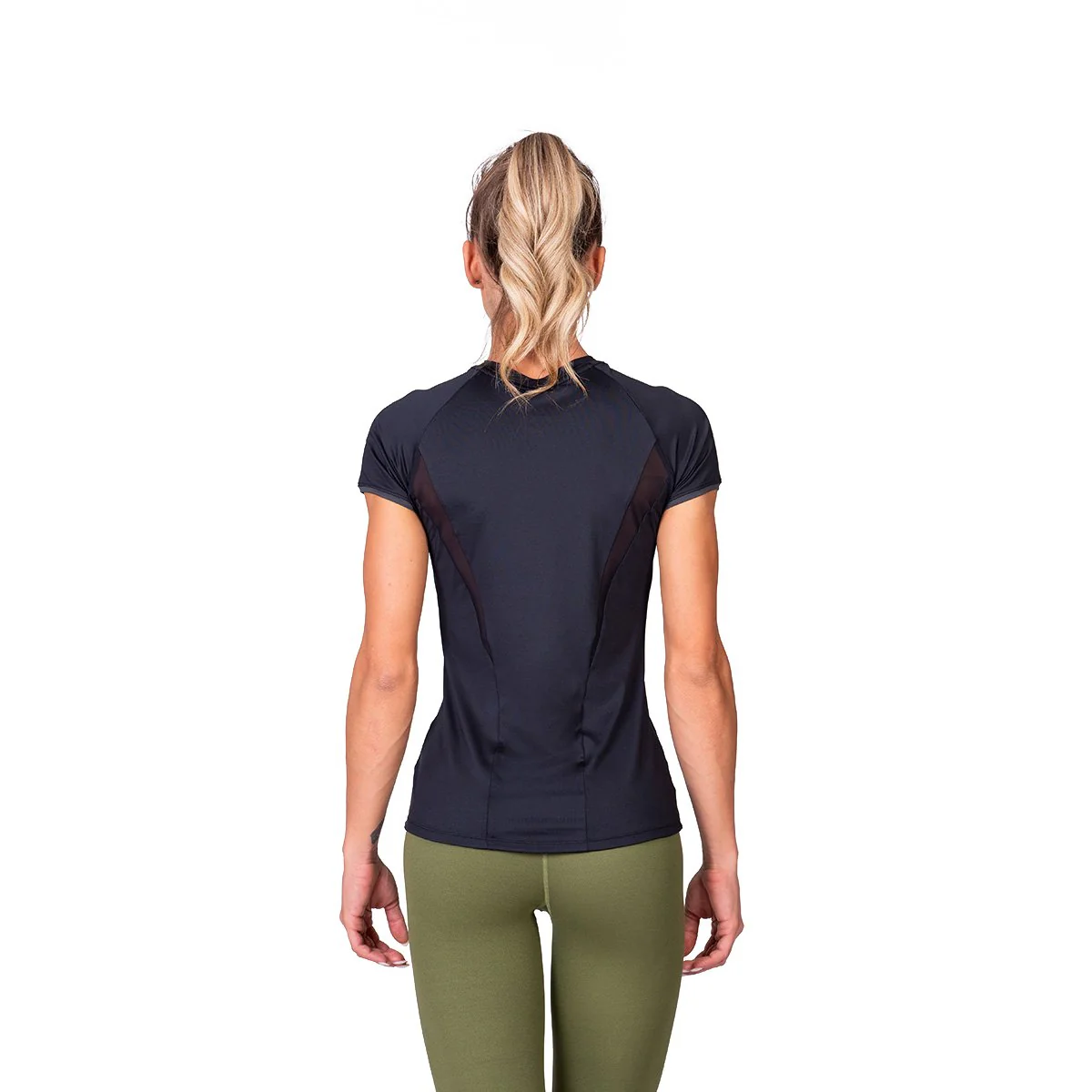 Activewear Mesh Blocking Sport Shirt for Women - Image 12