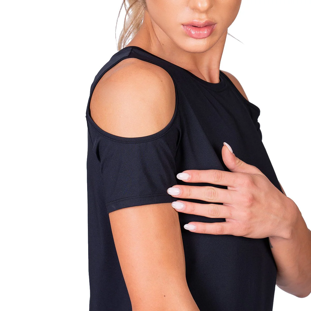 Athleisure Cold shoulder Fashion T-Shirt for Women - Image 6