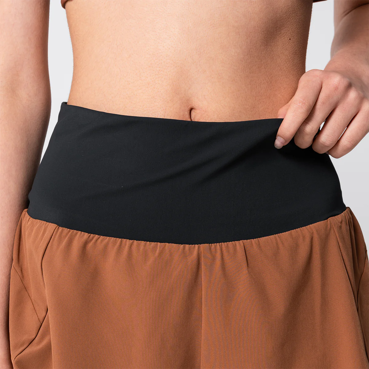 Activewear 2in1 Color Block Running Shorts for Women - Image 20
