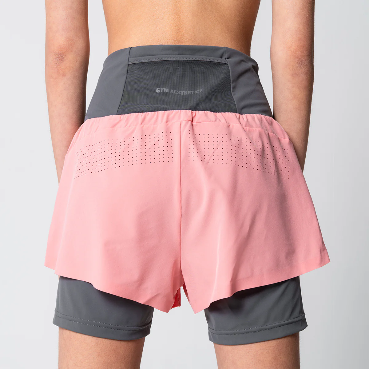 Activewear 2in1 Color Block Running Shorts for Women - Image 25