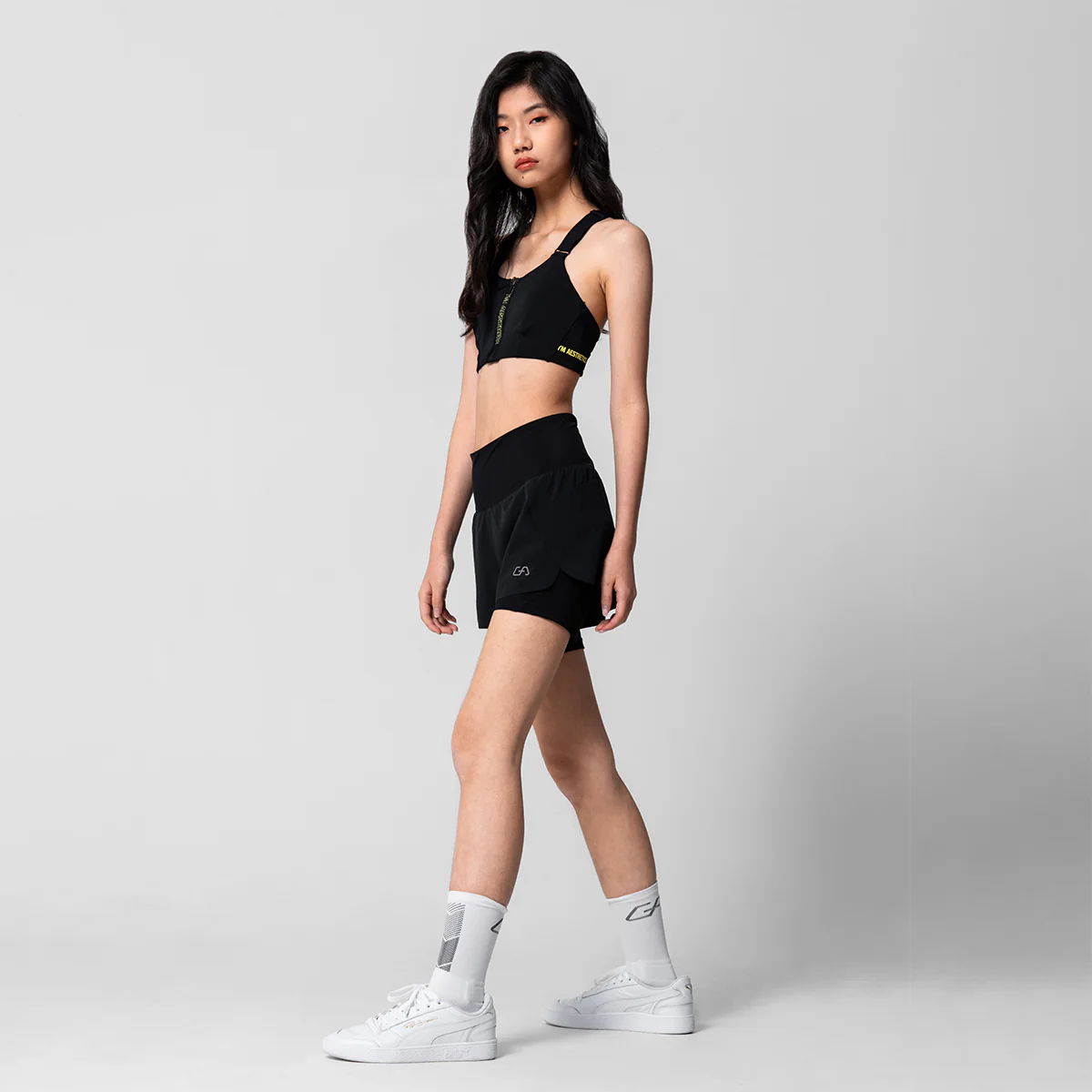 Activewear 2in1 Color Block Running Shorts for Women - Image 33