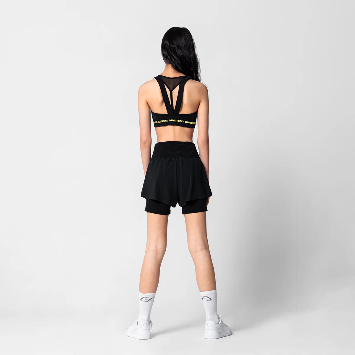Activewear 2in1 Color Block Running Shorts for Women - Image 34