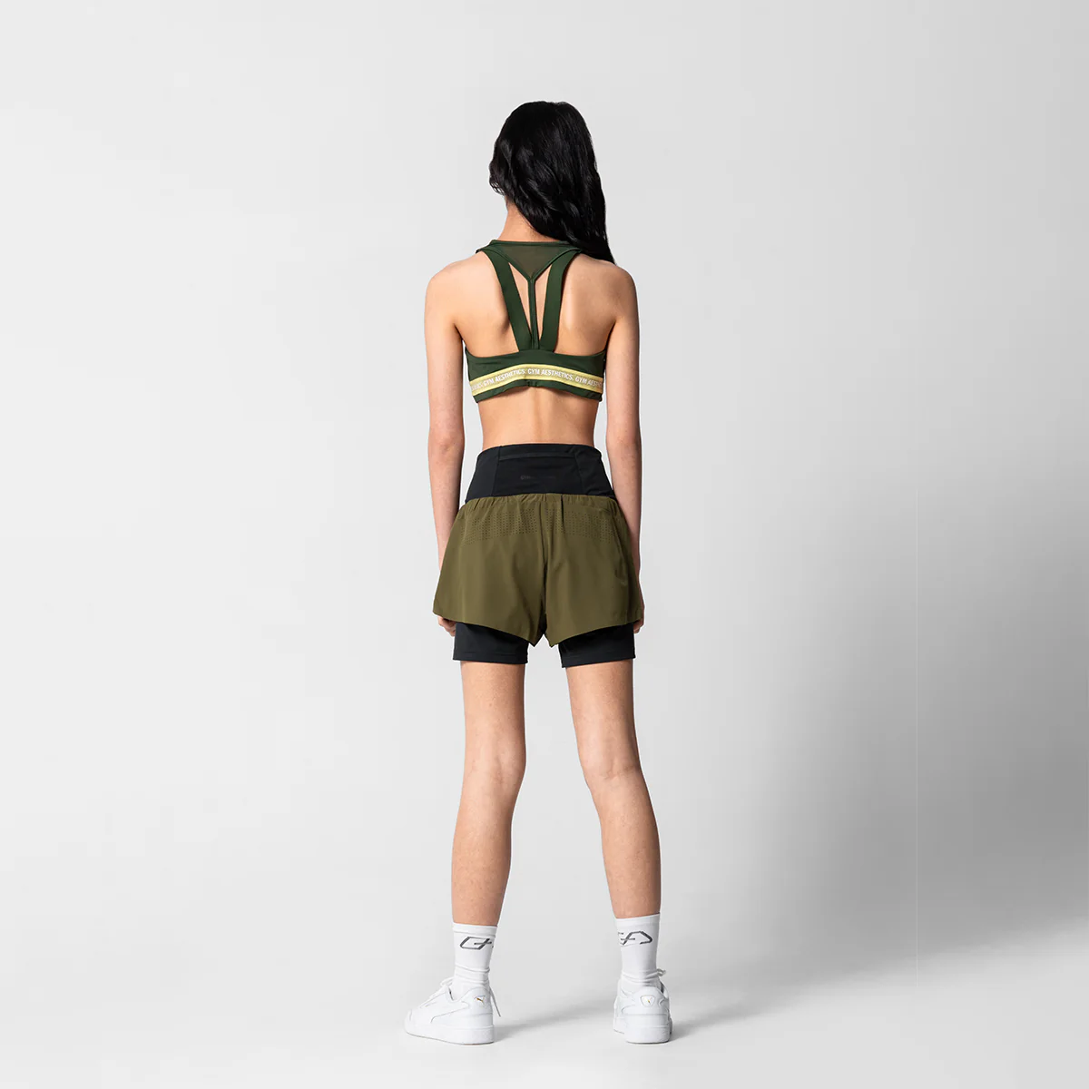 Activewear 2in1 Color Block Running Shorts for Women - Image 4
