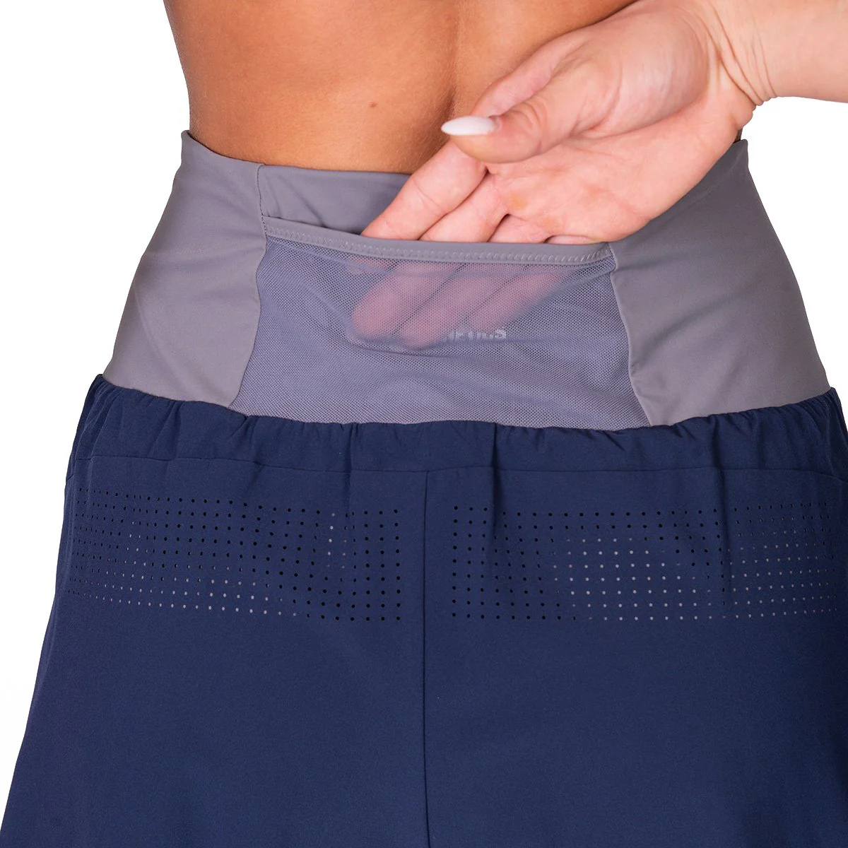 Activewear 2in1 Color Block Running Shorts for Women - Image 50