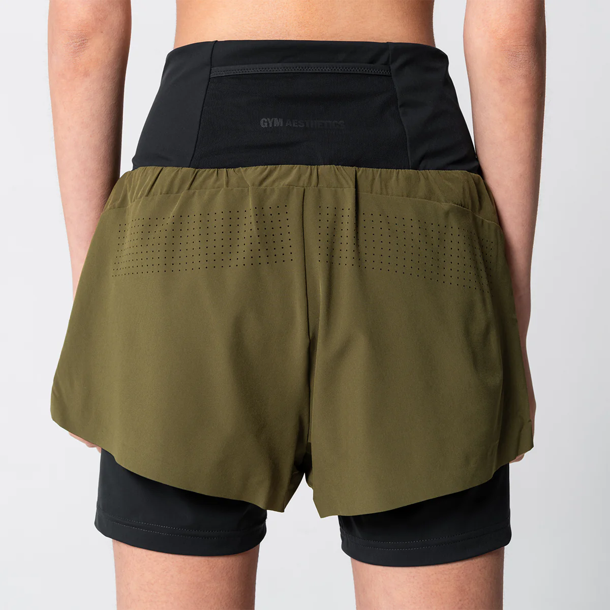Activewear 2in1 Color Block Running Shorts for Women - Image 6