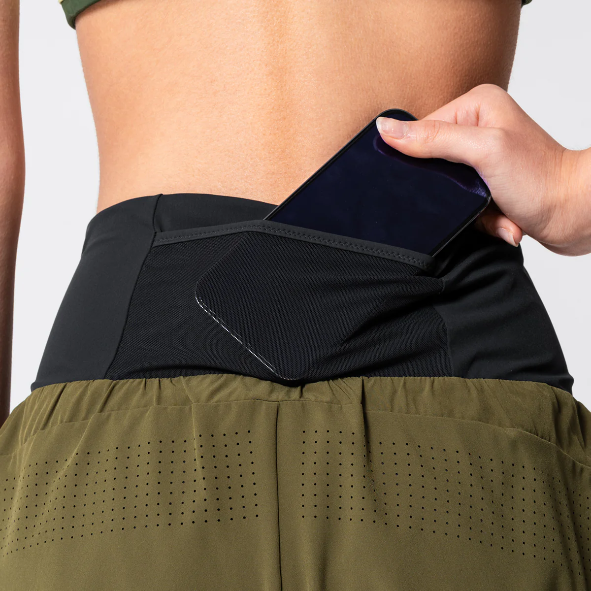 Activewear 2in1 Color Block Running Shorts for Women - Image 8