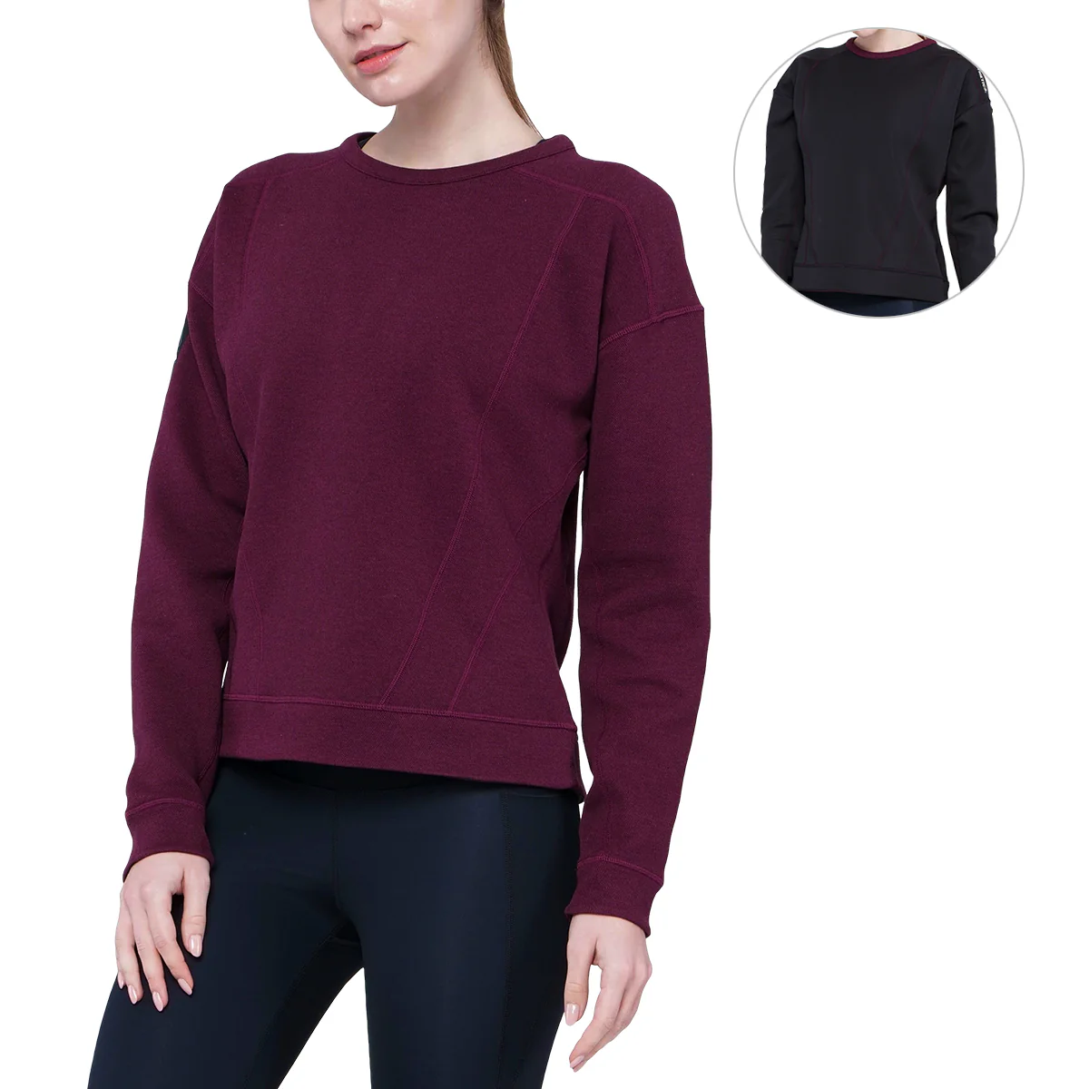 Athleisure Reversible Sweatshirt Pique for Women - Image 14