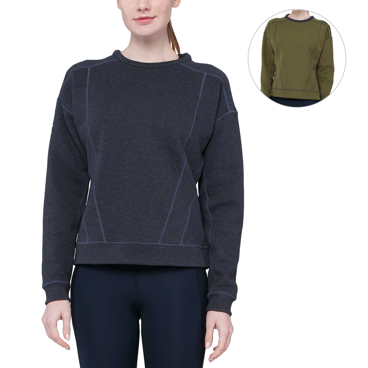 Athleisure Reversible Sweatshirt Pique for Women - Image 30