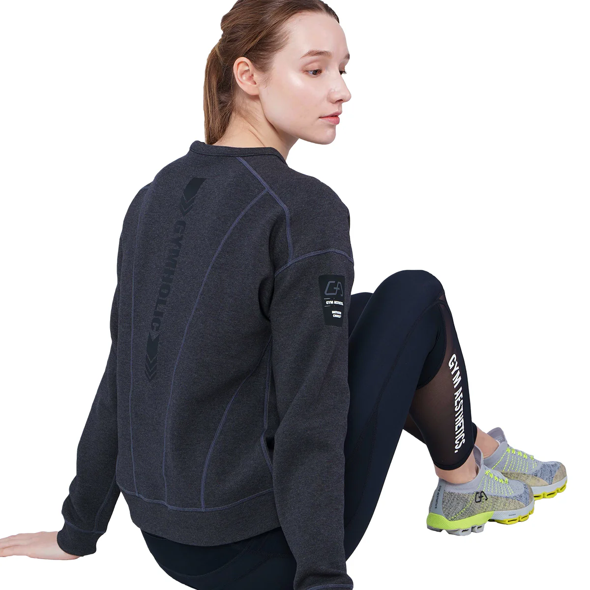 Athleisure Reversible Sweatshirt Pique for Women - Image 35