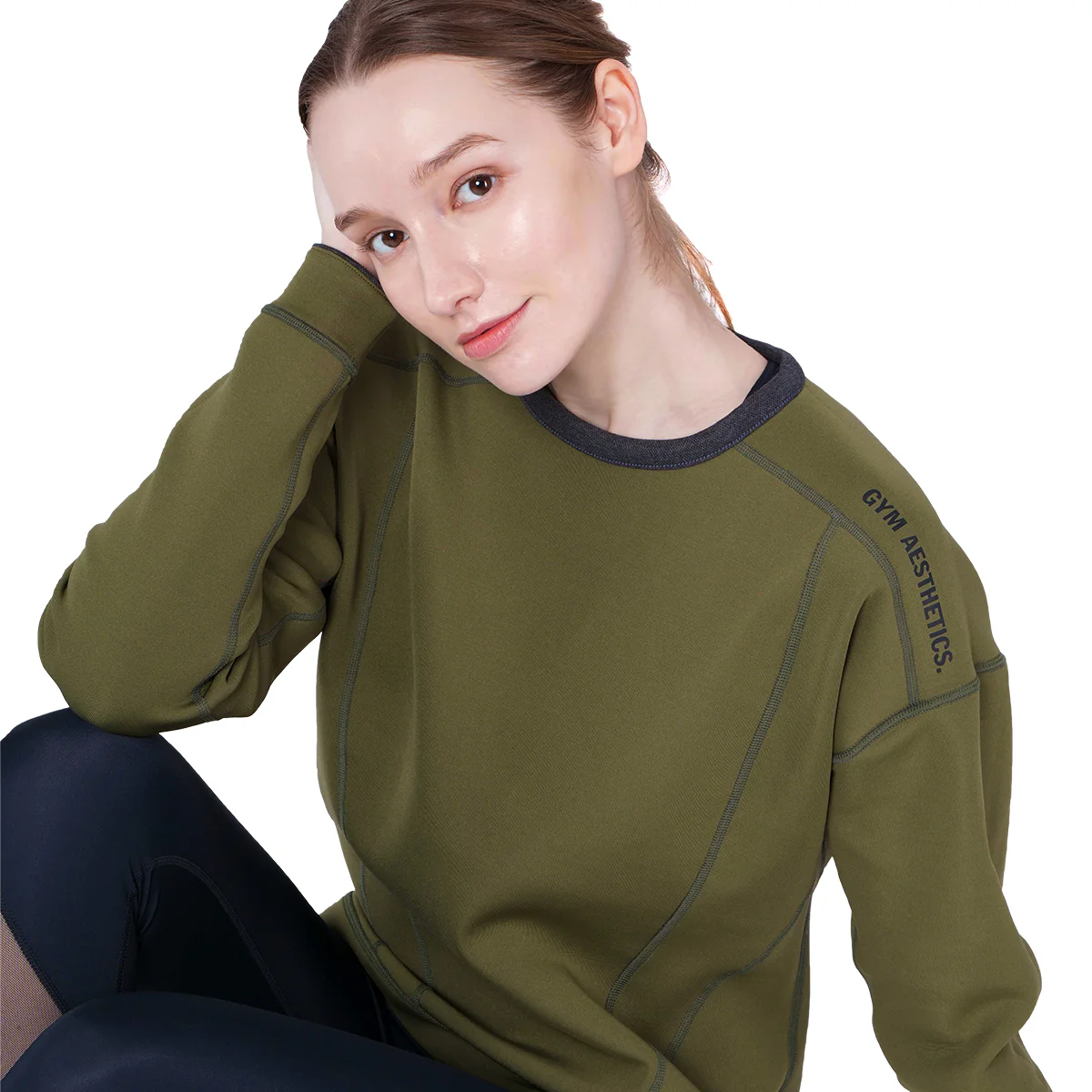 Athleisure Reversible Sweatshirt Pique for Women - Image 41
