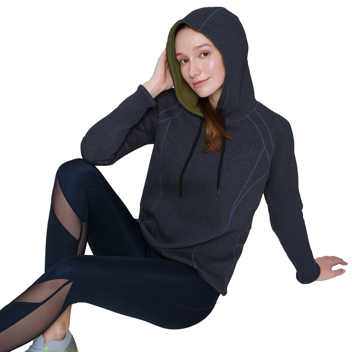 Athleisure Reversible Hoodies Pique for Women - Image 32