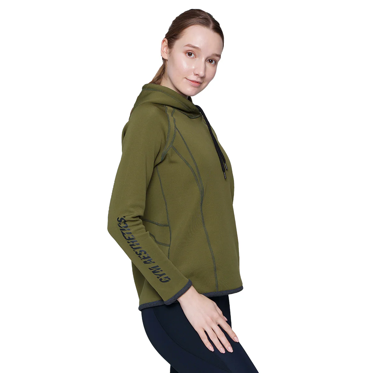 Athleisure Reversible Hoodies Pique for Women - Image 35