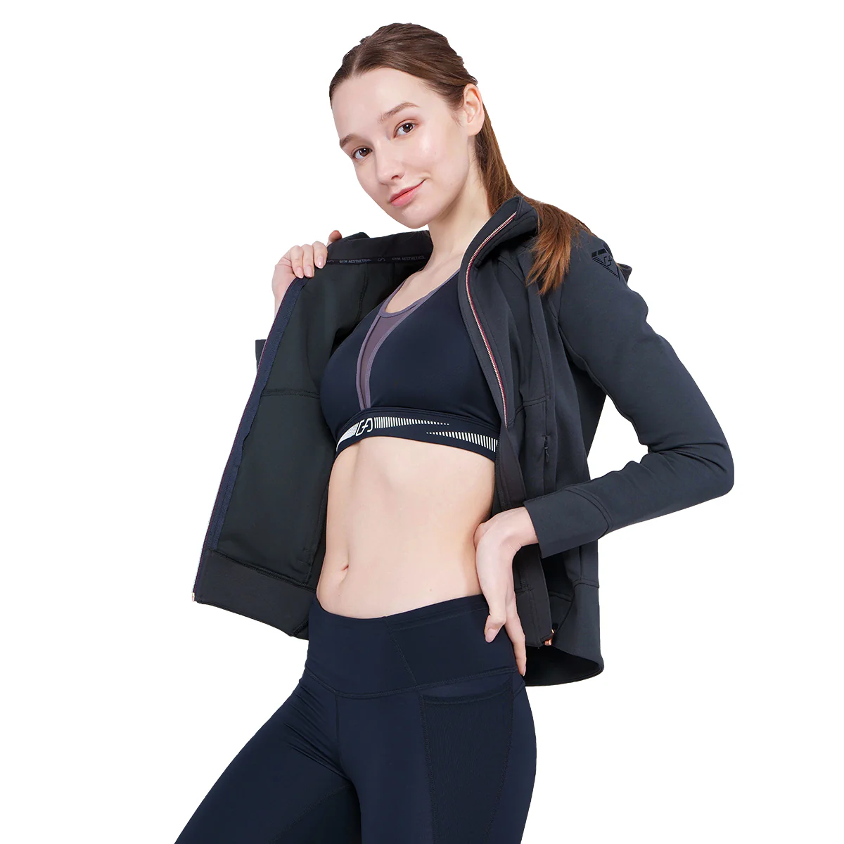 Athleisure Fancy Logo Jacket for Women - Image 31