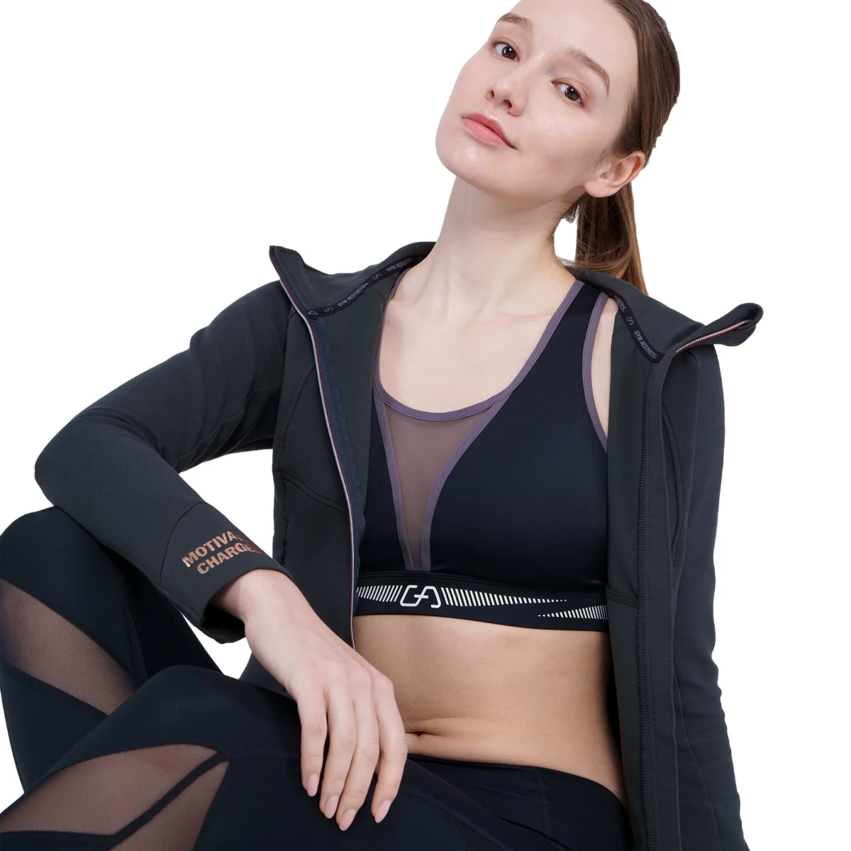 Athleisure Fancy Logo Jacket for Women - Image 32