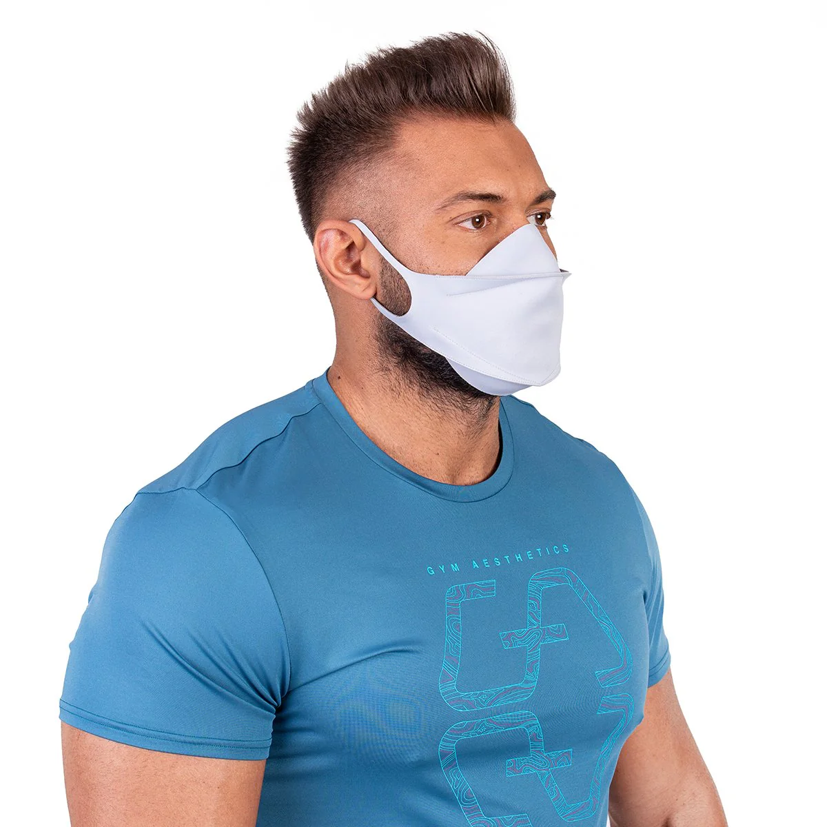 HiQPRO Reusable Mask Powered by airDefender Patented Antimicrobial Technology in Solid Color - Image 12