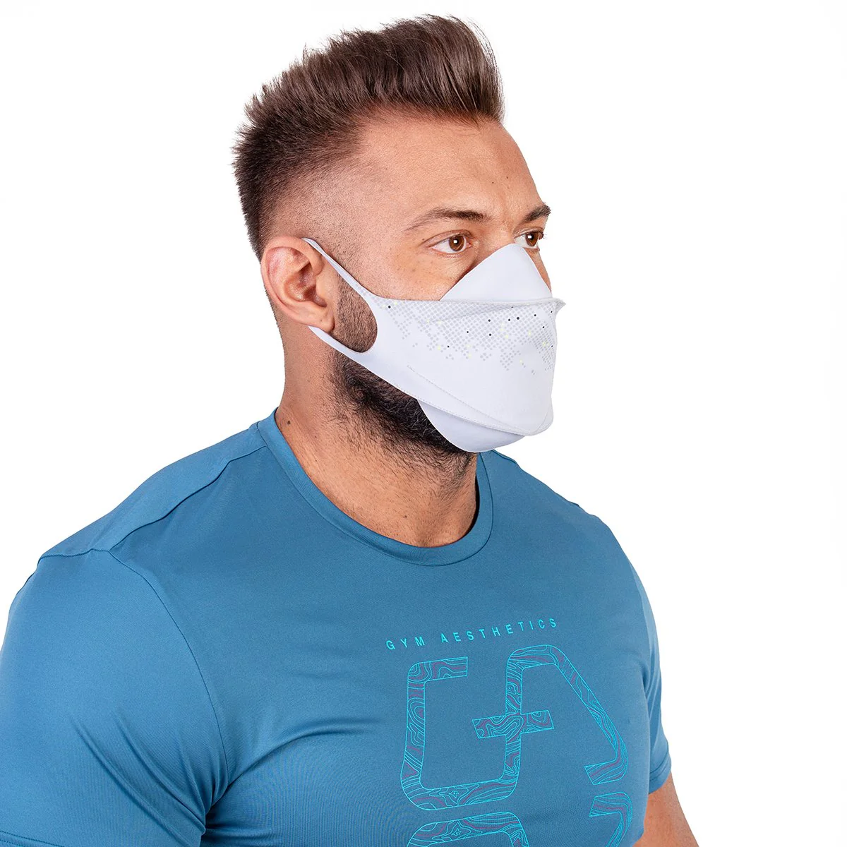 HiQPRO Reusable Mask Powered by airDefender Patented Antimicrobial Technology with printing - Image 12