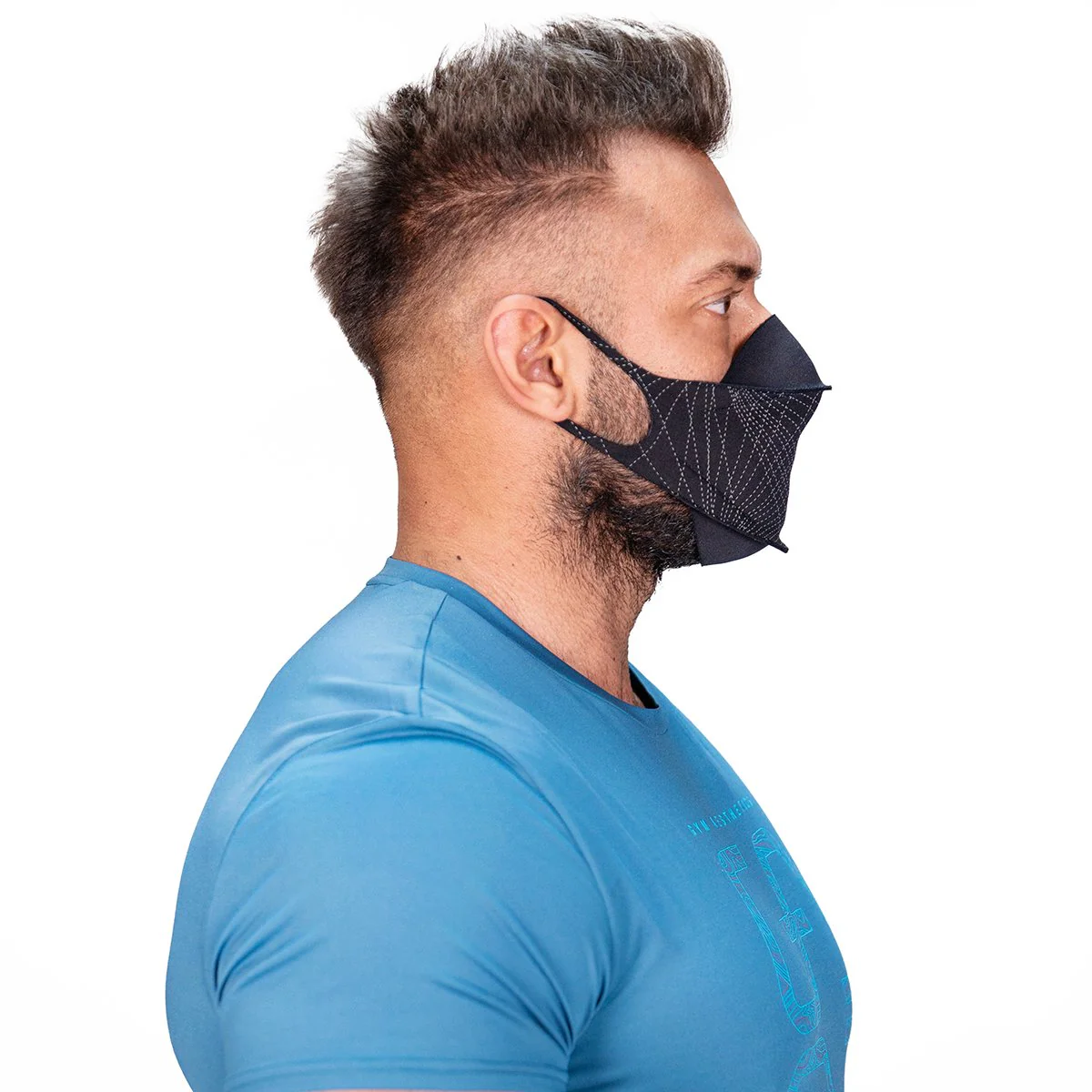 HiQPRO Reusable Mask Powered by airDefender Patented Antimicrobial Technology with printing - Image 7