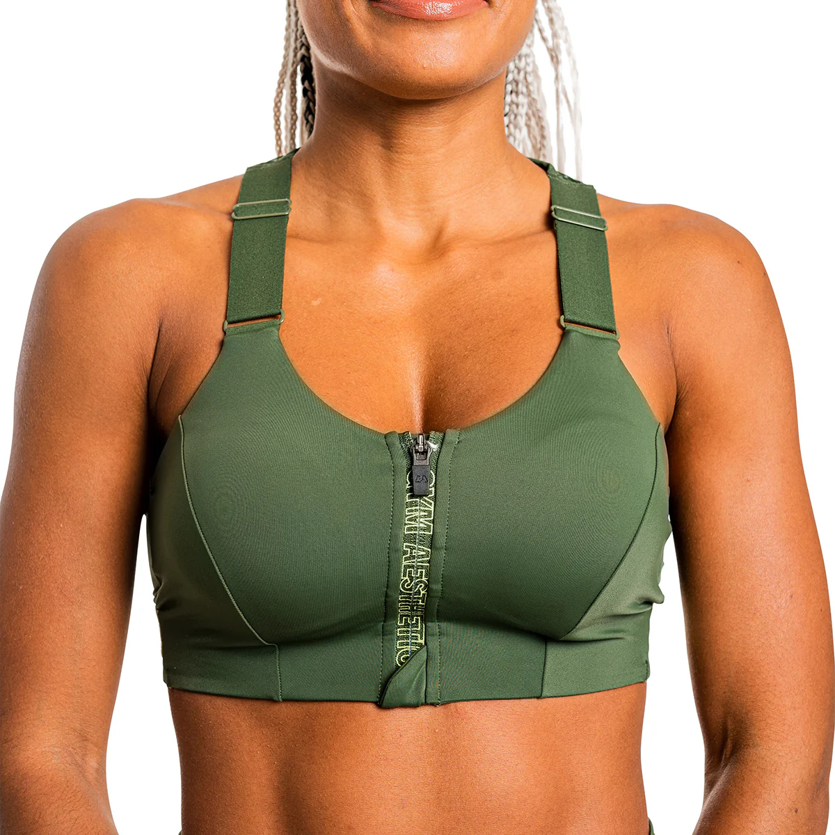 Training Zip Sports Bra for Women - Image 11