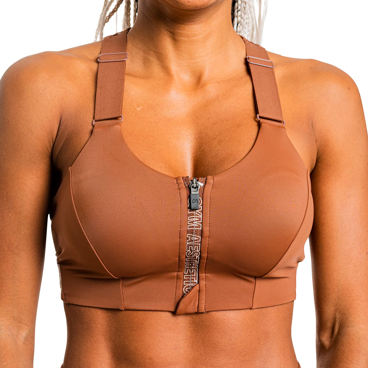 Training Zip Sports Bra for Women - Image 32