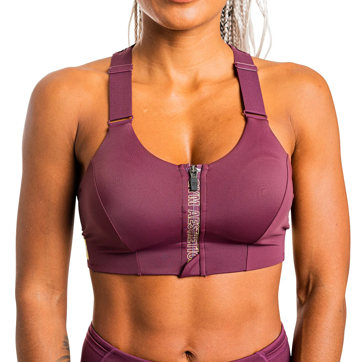 Training Zip Sports Bra for Women - Image 39