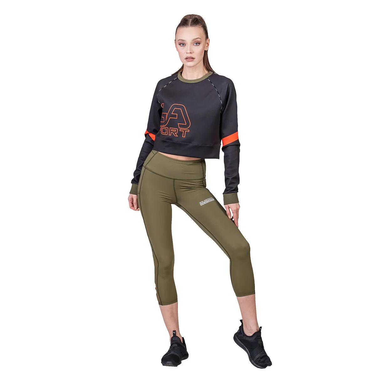Athleisure Cropped Sweatshirt for Women - Image 3