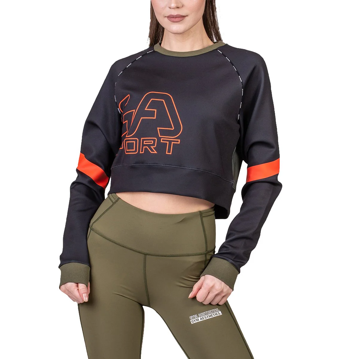 Athleisure Cropped Sweatshirt for Women - Image 4