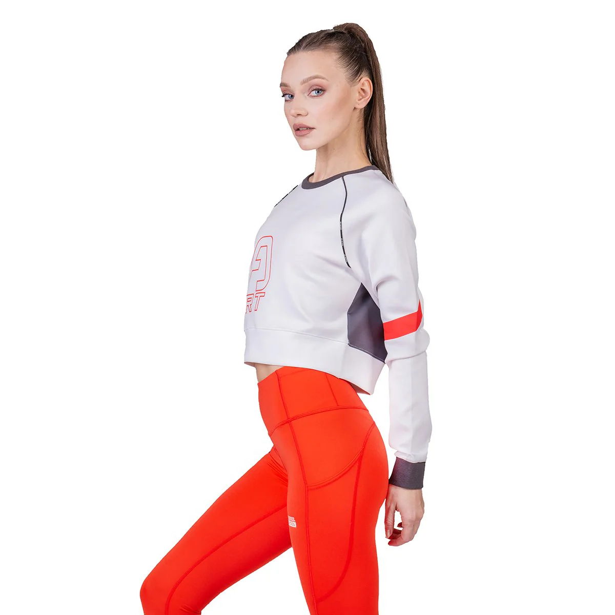 Athleisure Cropped Sweatshirt for Women - Image 8
