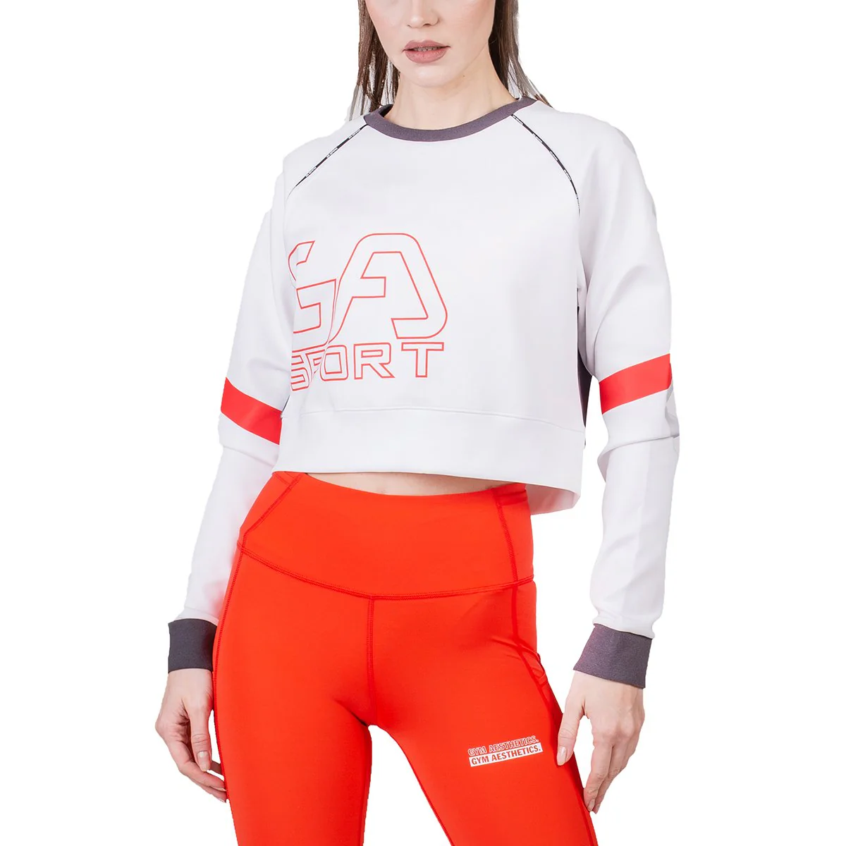 Athleisure Cropped Sweatshirt for Women - Image 9