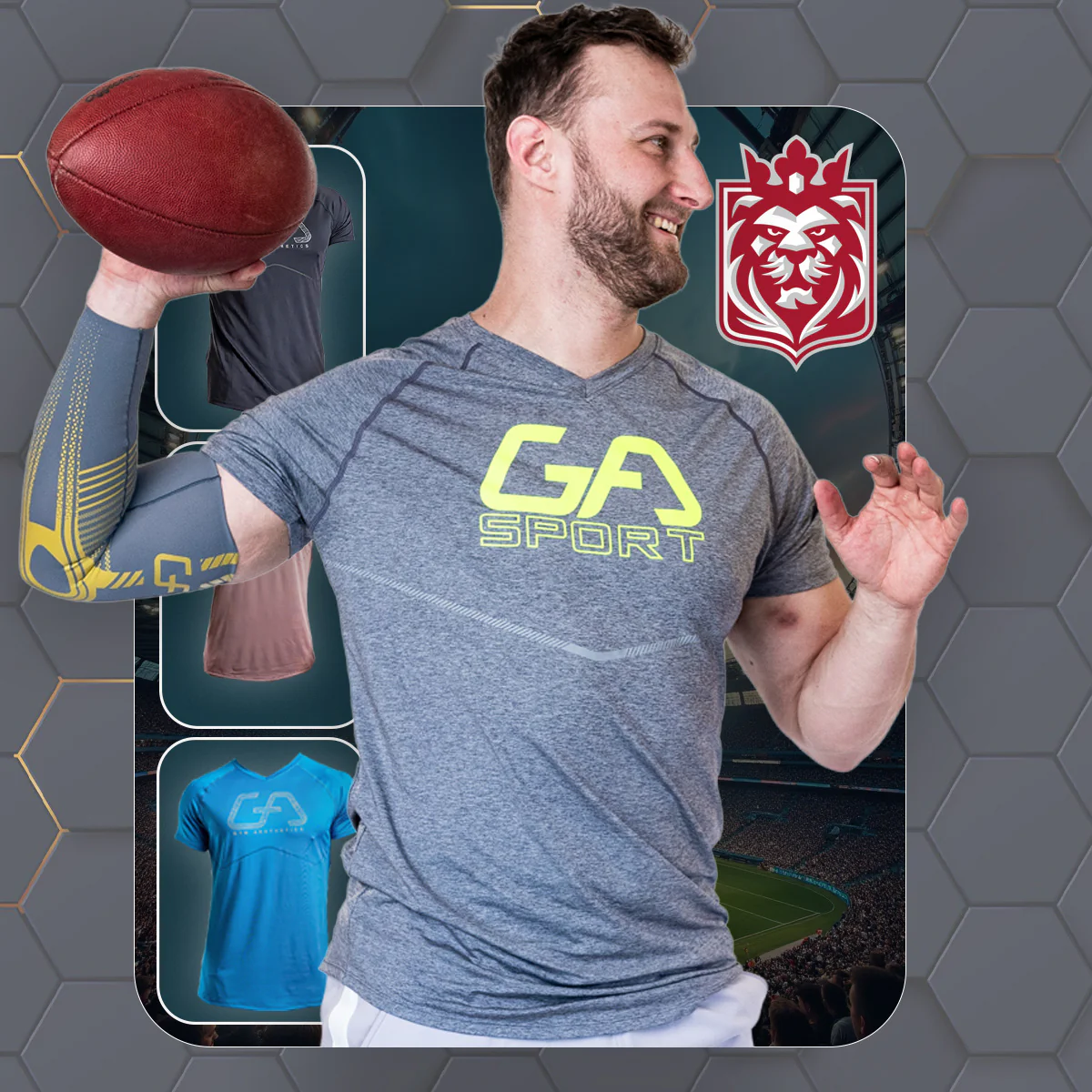 GA Tech Training Wicking Sport Shirt for Men - Image 16
