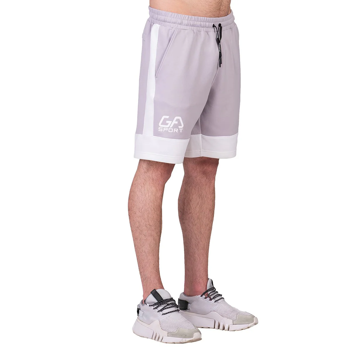 Workout Color Blocking Cotton Touch 9 inch Running Shorts for Men - Image 16