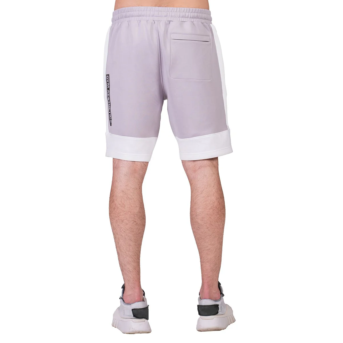 Workout Color Blocking Cotton Touch 9 inch Running Shorts for Men - Image 17