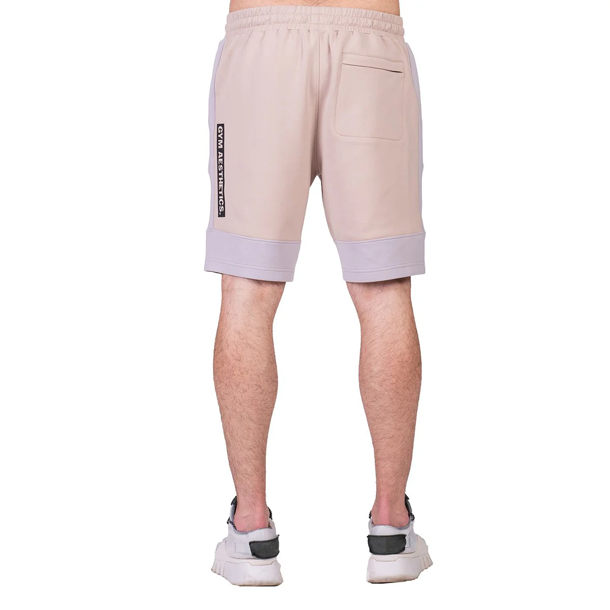 Workout Color Blocking Cotton Touch 9 inch Running Shorts for Men - Image 3