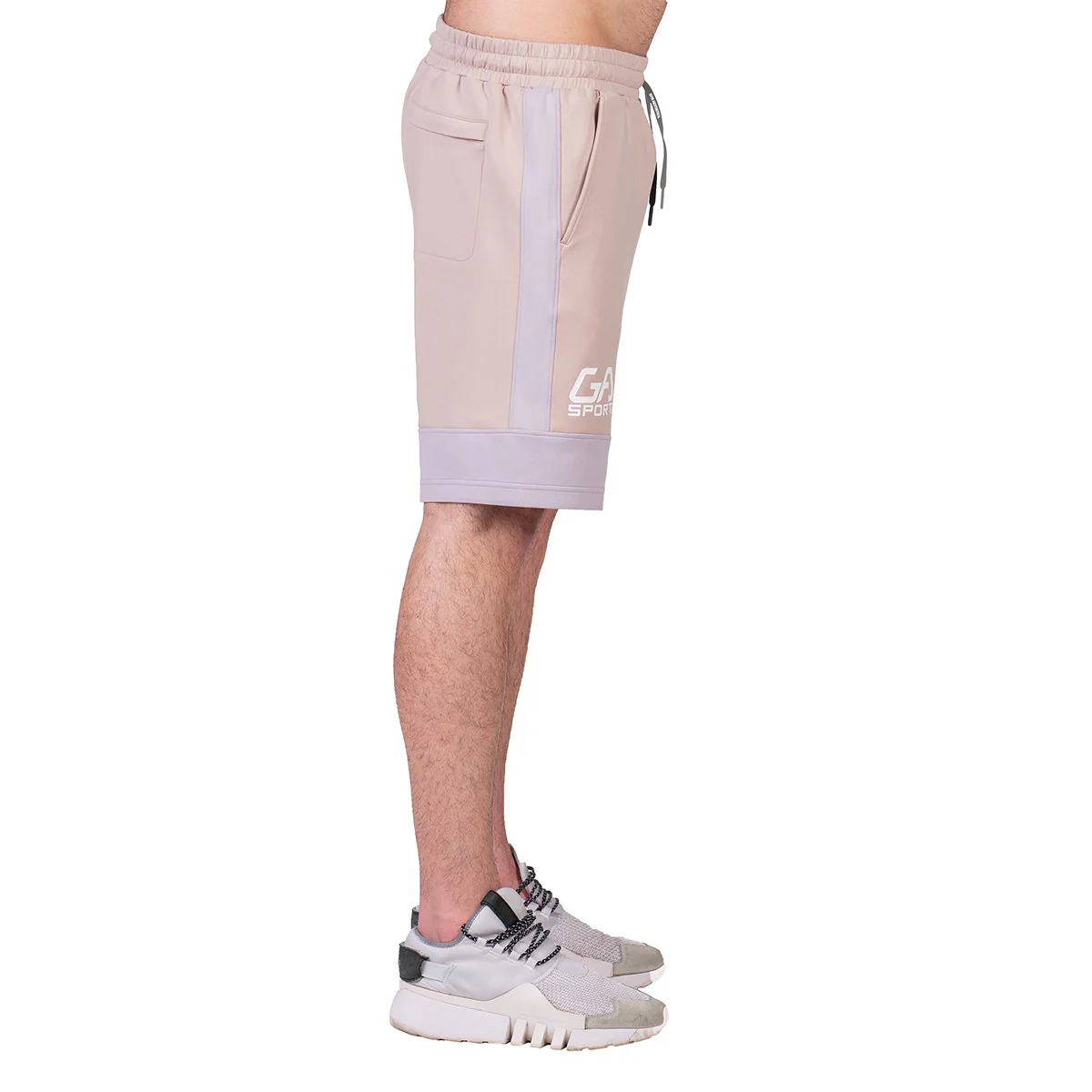 Workout Color Blocking Cotton Touch 9 inch Running Shorts for Men - Image 4